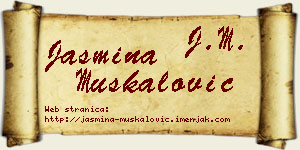 Jasmina Muskalović vizit kartica